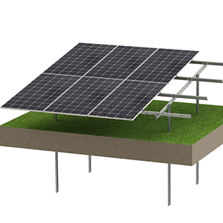 Structure de supports de montage au sol en acier pour panneau solaire photovoltaïque, fabricant