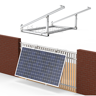 Support solaire de balcon réglable en aluminium, Stock européen