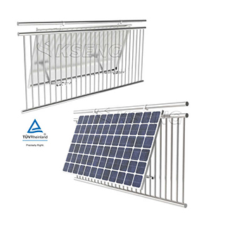 Support de panneau solaire de balcon en aluminium réglable, stock européen