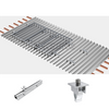 Support de toit en métal solaire de solution de mini rail en aluminium en gros