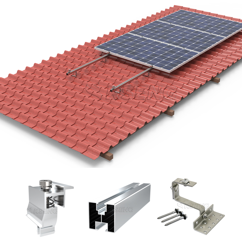 système de montage solaire sur toit en tuiles