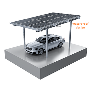 Structure de parking solaire en aluminium imperméable de conception moderne