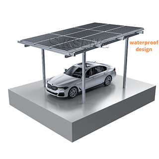 Structure de parking solaire en aluminium imperméable de conception moderne