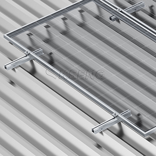 Support de toit en métal solaire de solution de mini rail en aluminium en gros