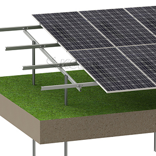 Structure de supports de montage au sol en acier pour panneau solaire photovoltaïque, fabricant