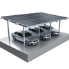 Structure de parking solaire en aluminium imperméable de conception moderne