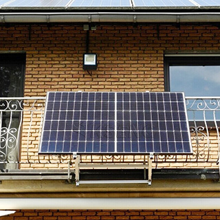 Support solaire de balcon d'installation facile à la maison réglable d'entrepôt de l'ue