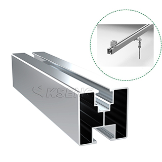 Système de support de toit en métal solaire en aluminium de solution de boulon de suspension d'OEM