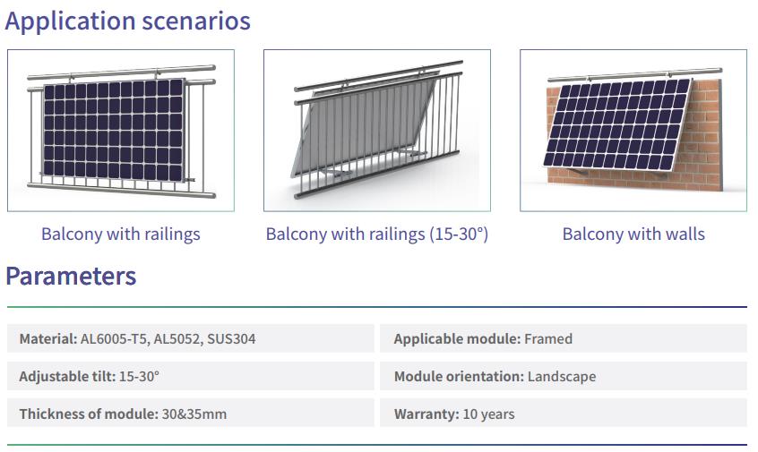 support solaire facile pour balcon