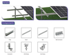 Structure de supports de montage au sol en acier pour panneau solaire photovoltaïque, fabricant