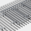 Support de toit en métal solaire de solution de mini rail en aluminium en gros