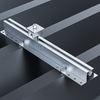 Support de toit en métal solaire de solution de mini rail en aluminium en gros