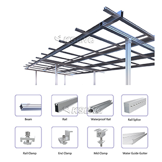 Système de carport solaire en aluminium étanche à haute résistance