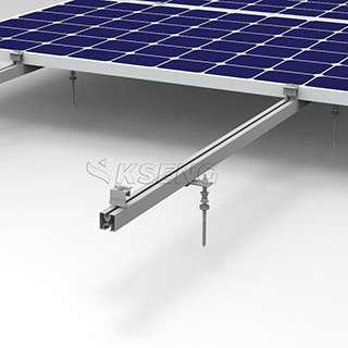 Système de support de toit en métal solaire en aluminium de solution de boulon de suspension d'OEM