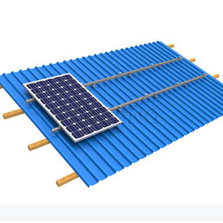 OEM facile installent les systèmes de support solaires de toit en métal de solution de pied de L