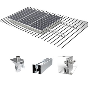 Système de montage de toit en tôle solaire en aluminium pour toit en métal OEM