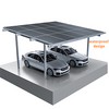 Système de carport solaire en aluminium étanche à haute résistance